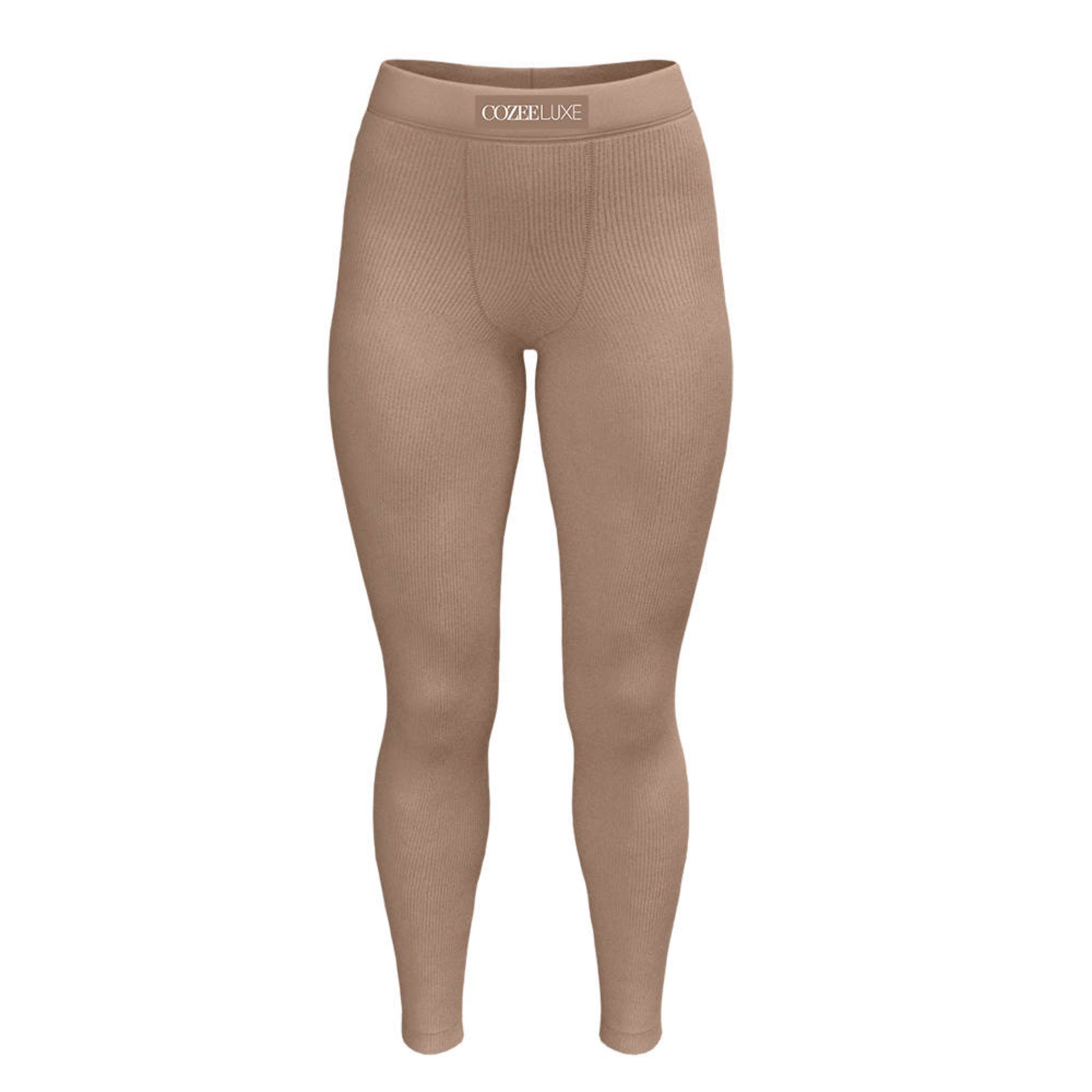 Cotton Ribbed Leggings - Sand – Cozee Luxe Essentials